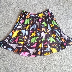 Dinosaur Print Skater Skirt